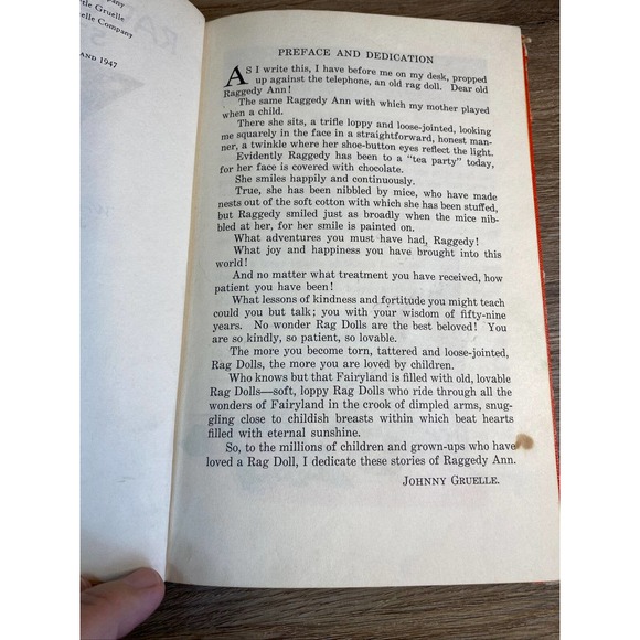 2 Lot Raggedy Ann in Cookie Land & Raggedy Ann Stories Books Johnny Gruelle 60’s - Picture 14 of 16